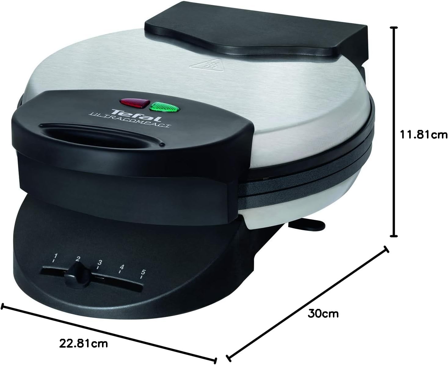 Tefal – Gaufrier cœur, plaques antiadhésives, 1000W, WM310D