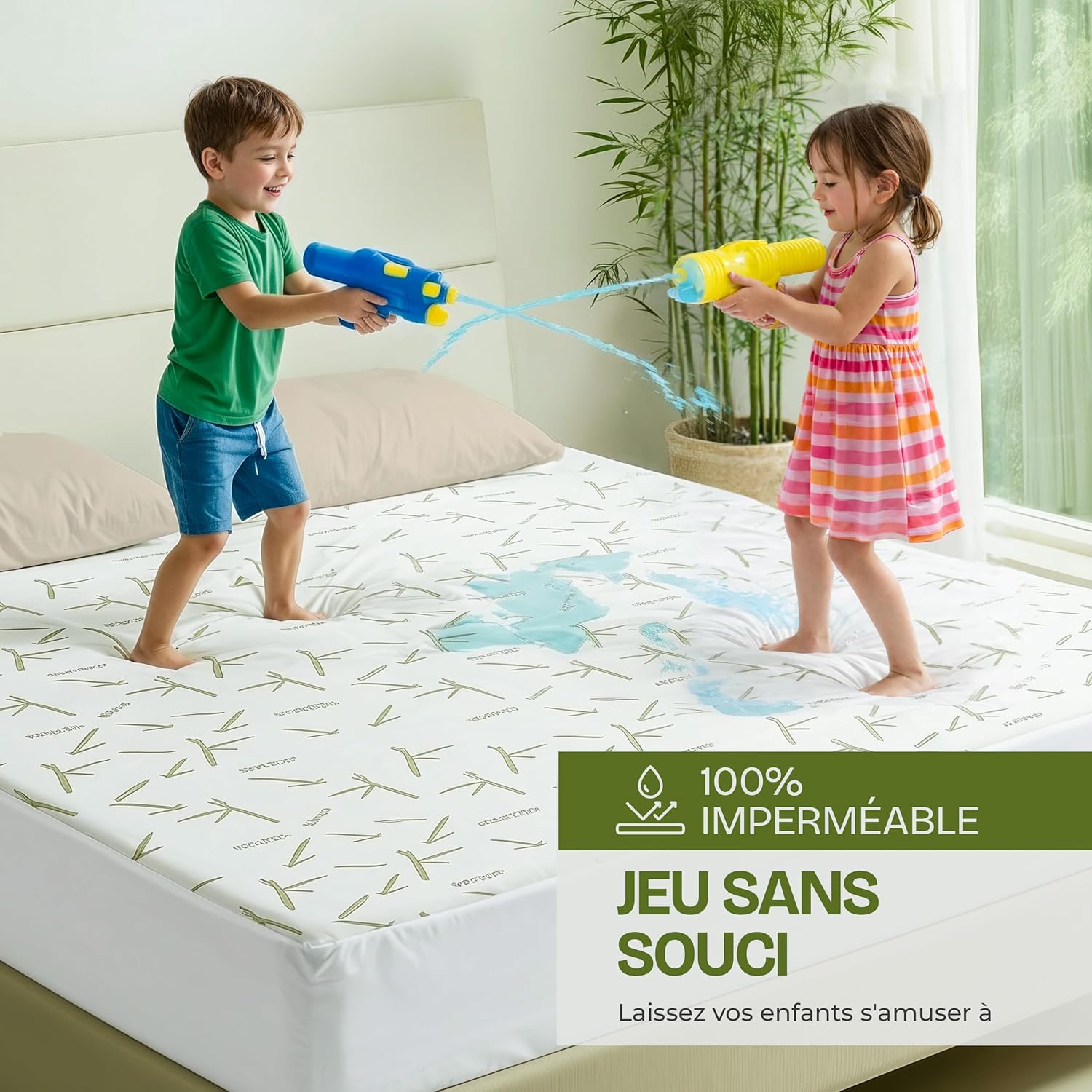 Utopia Bedding - Protège-matelas Premium - 90x200x30 cm - Imperméable, respirant, Oeko-Tex