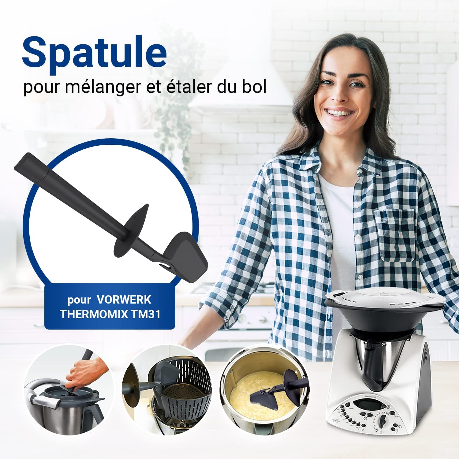 Vioks - Spatule rotative pour Thermomix TM31/TM5 - Accessoire cuisine - TM31/TM5