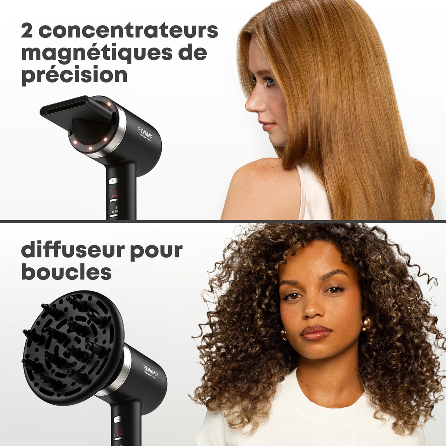 Revamp - Tri-Care pro - design compact - ions, infrarouge, huiles, 3 embouts