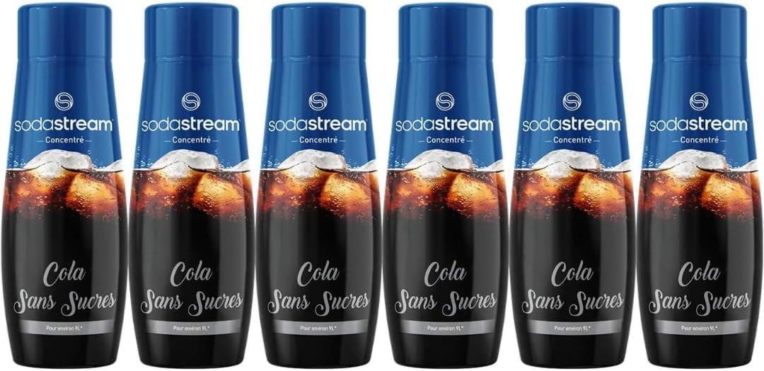 SodaStream - concentré cola sans sucres - 440ml - prépare 9L de soda