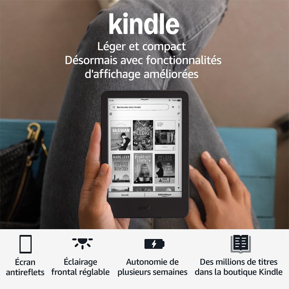 maxxi-dealz - Kindle nouvelle génération - compact, 16 Go, écran antireflet