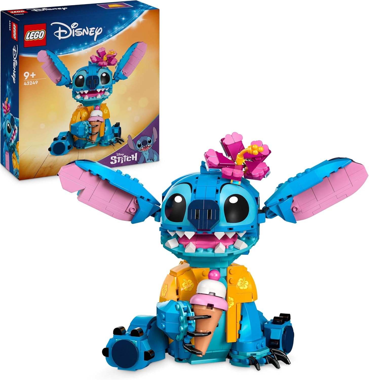 LEGO - Disney Stitch - figurine à exposer, accessoires, 43249