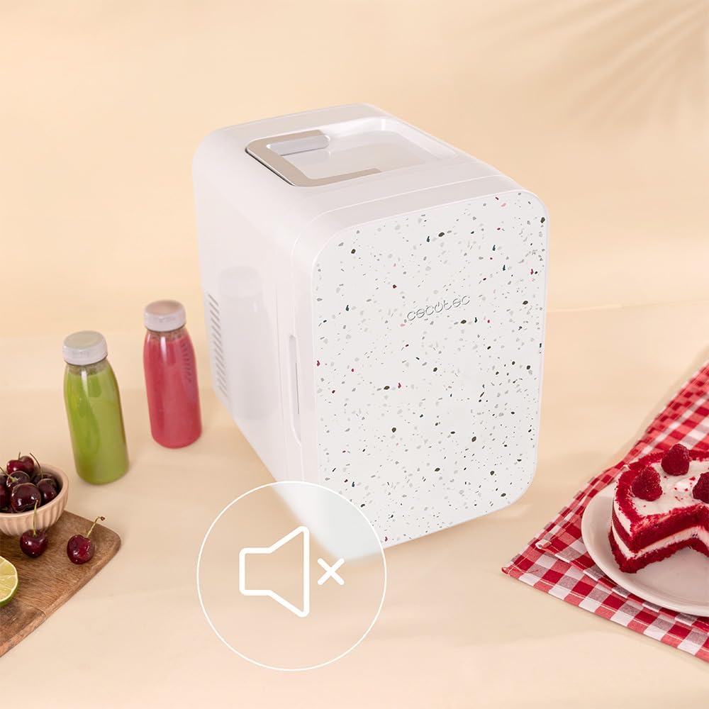 Cecotec - Bolero MiniCooling Bahamas Pat - 10L - mini réfrigérateur, 12V/220V, refroidissement/chauffage 7-65°