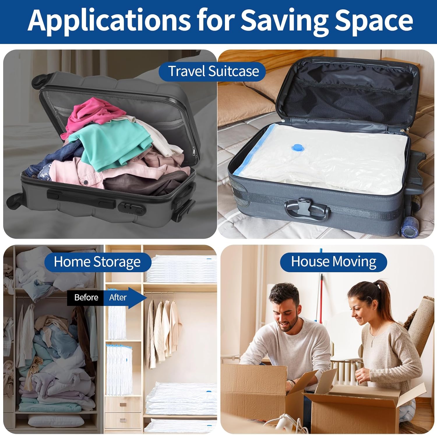 Pompe à air électrique - 55W, 220V - portable - compression vêtements