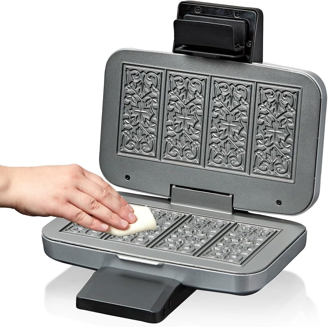 Cloer - 6119 - 4 gaufres 6x11 cm - 600W, poignée 3 niveaux, compact