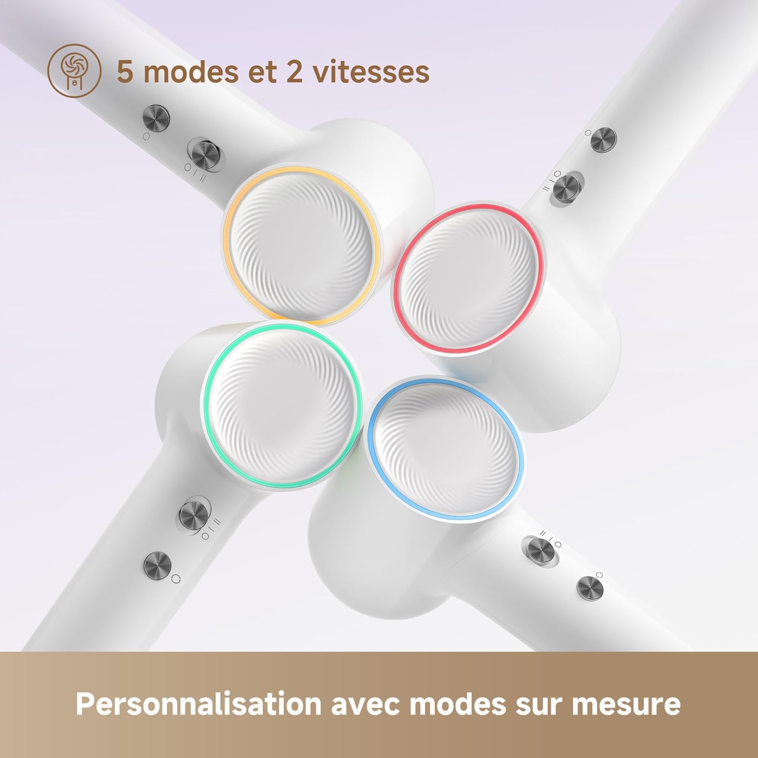 Dreame - Mini Flow - 270g - séchage rapide, 100 000RPM, 5 modes