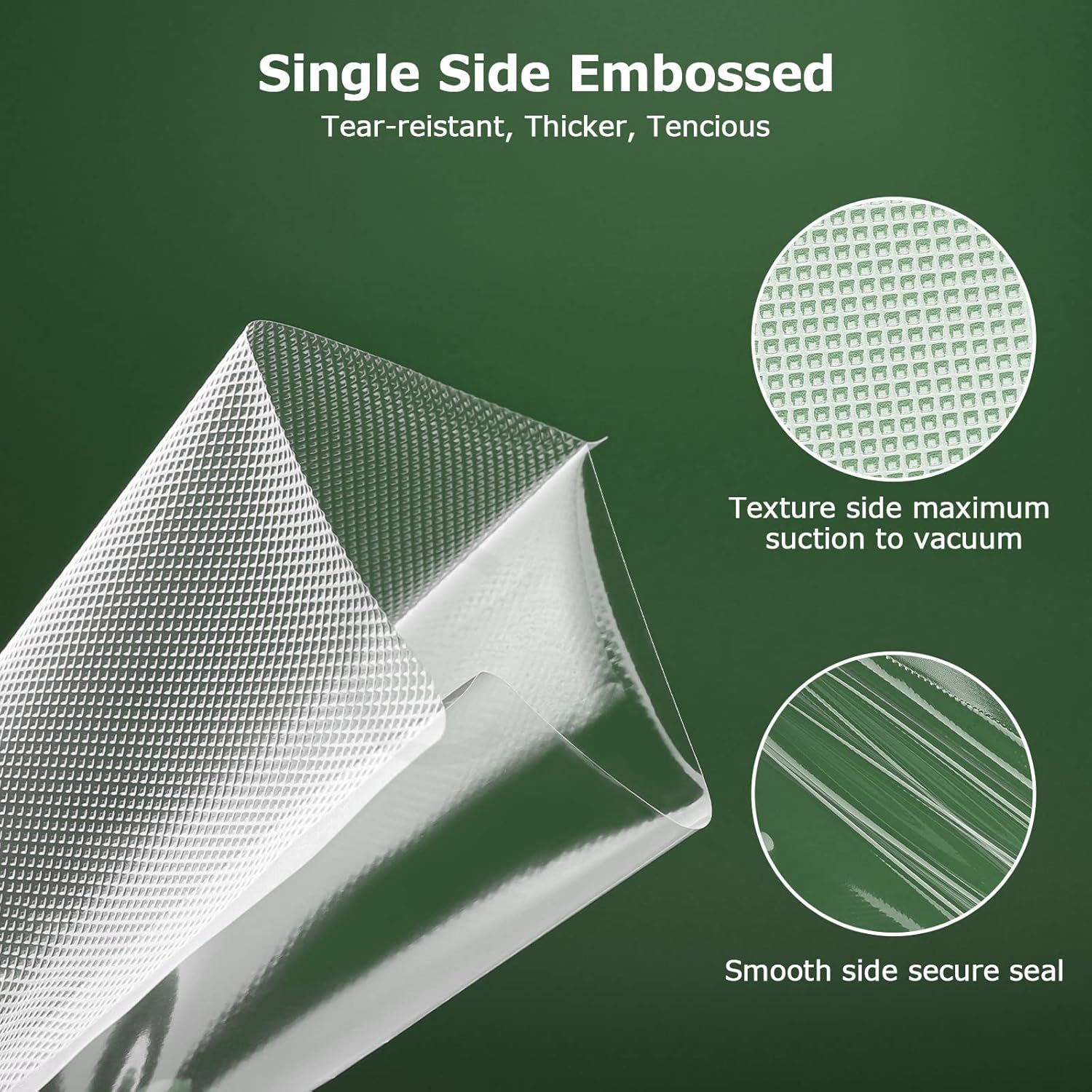 Rouleau sous vide alimentaire - lot de 6 - 28/20/15x300cm - compatible toutes machines