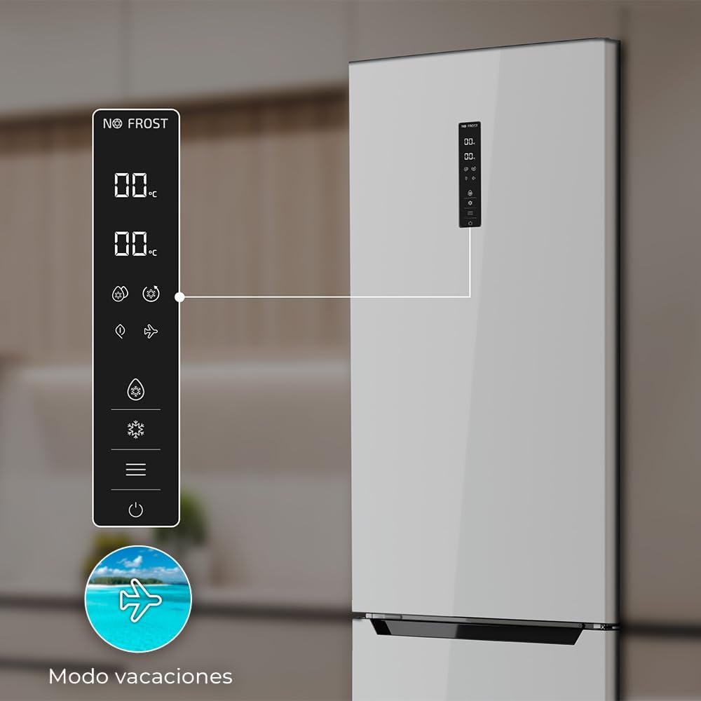 Cecotec - Bolero CoolMarket Combi - 356L - No-Frost, Multi Airflow, classe E