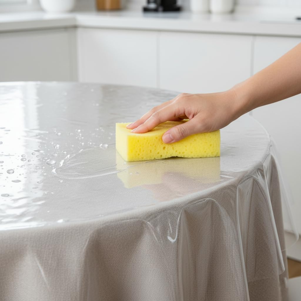 VITA PERFETTA - nappe PVC ronde - 140 cm - protection transparente