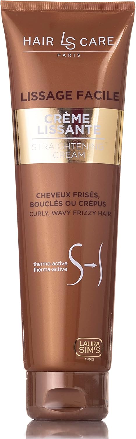 Laura Sim's - Crème soin lissage Steampod - 150ml - thermo-protection jusqu'à 230°, hydrate et démêle