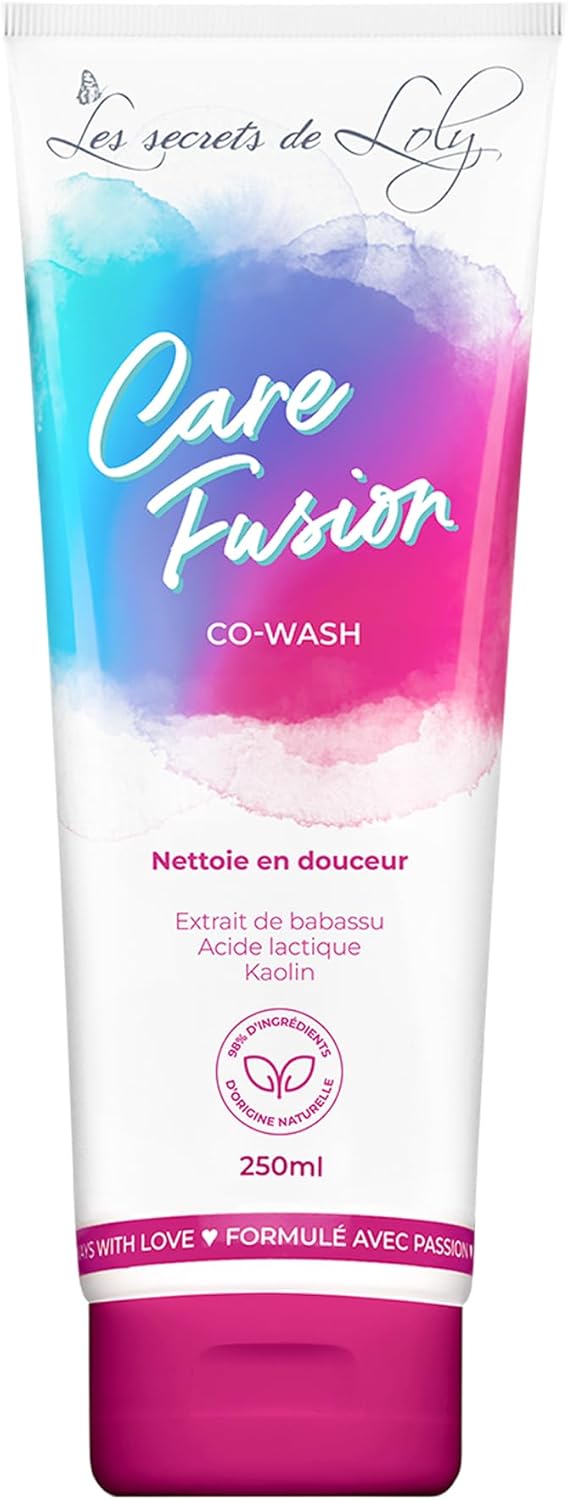 Les Secrets de Loly - Care Fusion - 250ml - co-wash sans sulfate, 98% naturel, cheveux multi-texturés