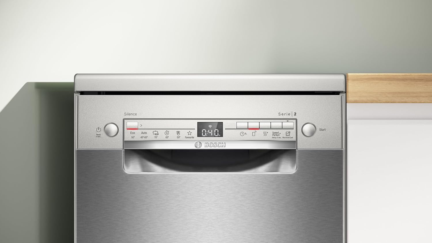 Bosch - lave-vaisselle Série 2 - 45 cm - 10 couverts, Home Connect, inox, SPS2HKI58E