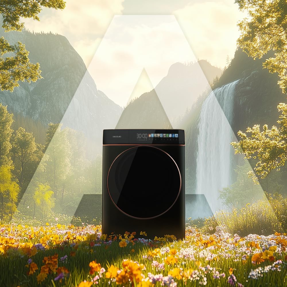 Cecotec - Bolero DressCode 8kg frontal, acier, 1400tr, 10,3