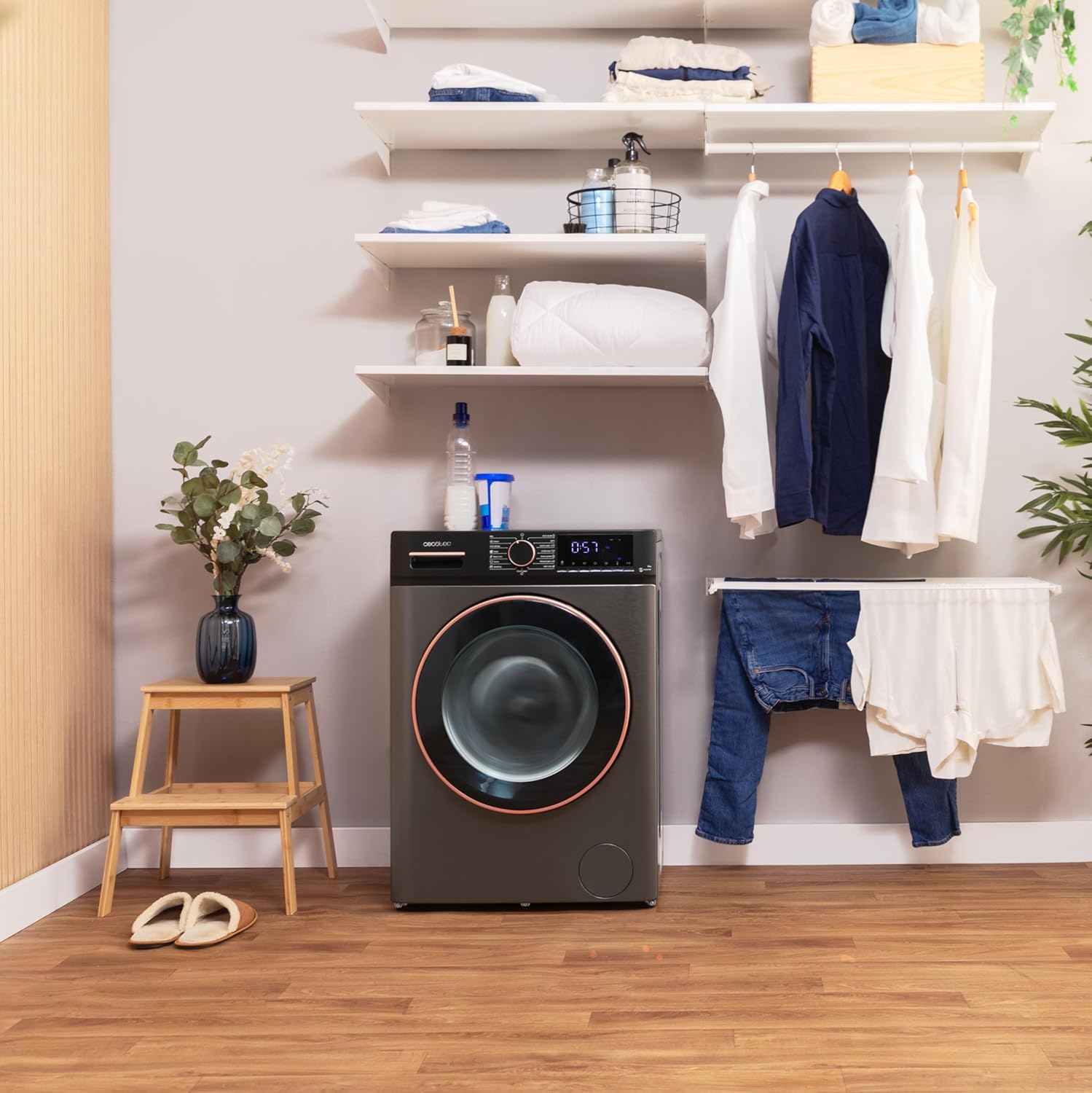 Cecotec - Bolero Dresscode 9610 - frontal 9kg - 1400rpm, vapeur, Inverter Plus