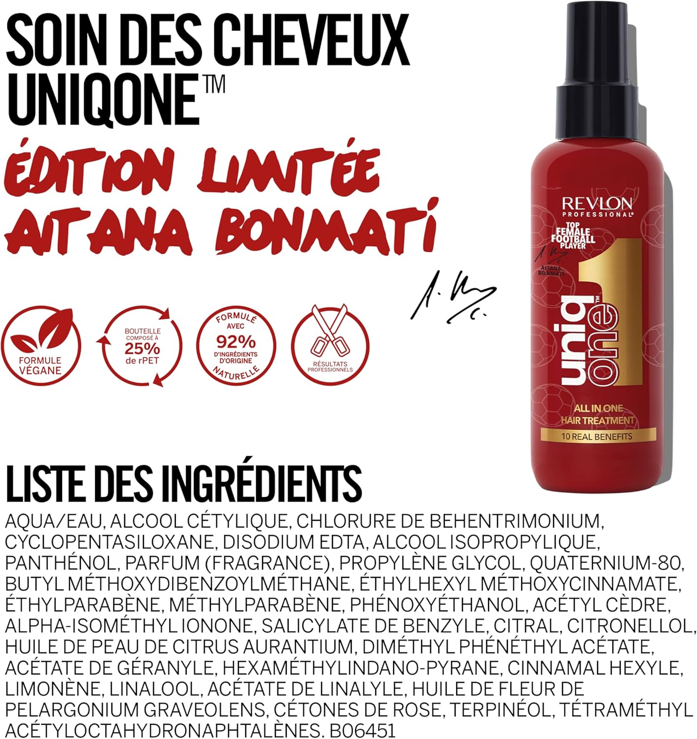 Revlon - UniqOne - 150ml - Soin vegan, nourrissant et réparateur