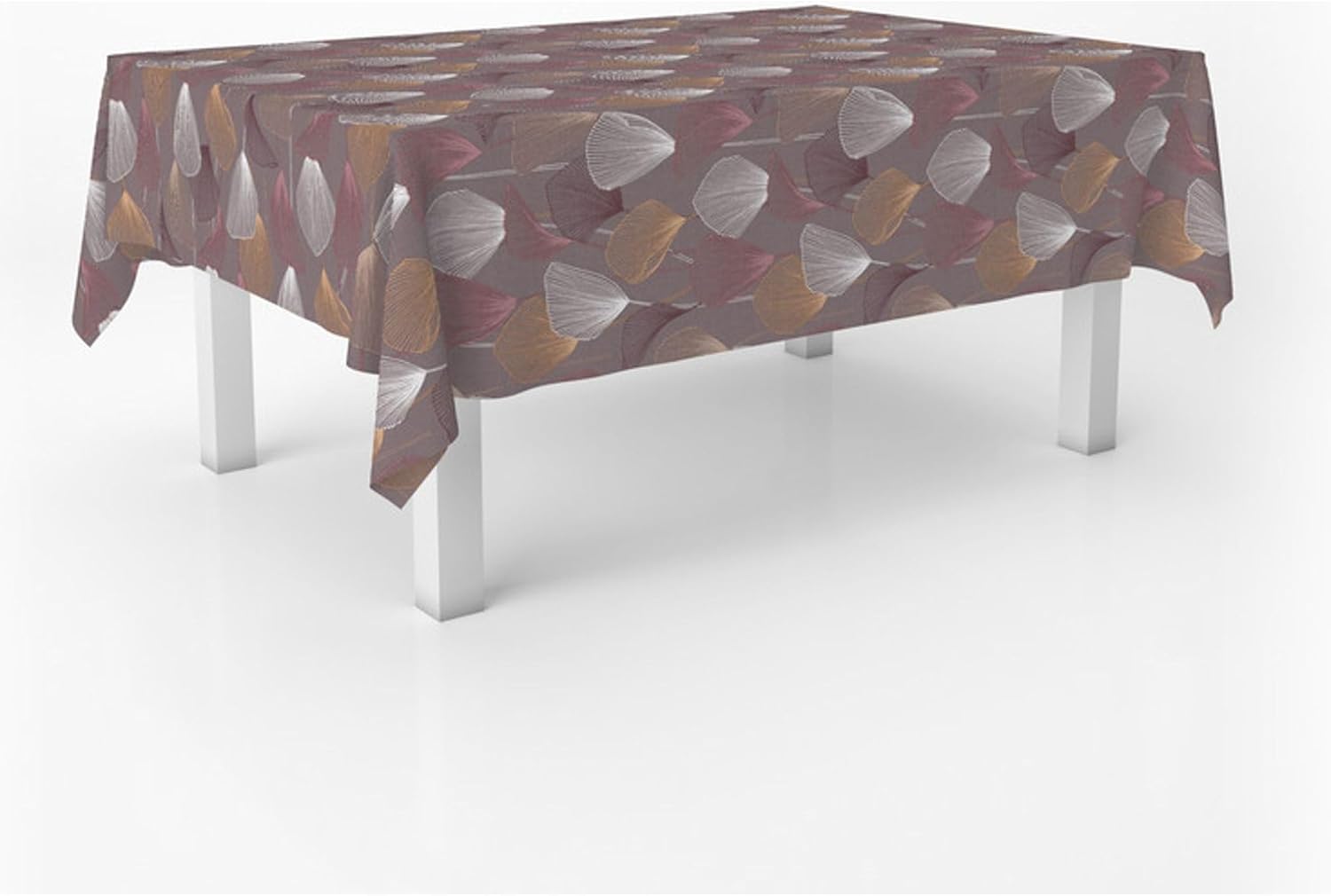 Nappe en toile cirée rectangulaire - 250x140cm - anti-taches, imperméable, lilas