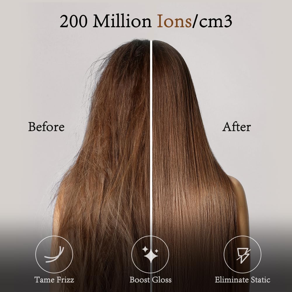 RESCIEN - Sèche-cheveux pliable série 2026 - 10x7x19cm - 2000W, ionique, 250g, concentrateur et diffuseur 2026