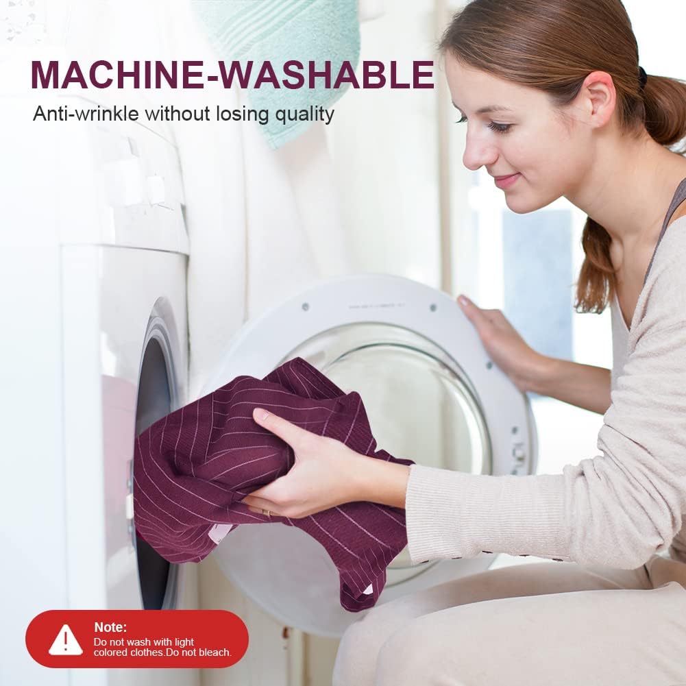 Vicloon - tabliers cuisine réglables, étanches - 2 pièces, 2 poches, unisexes, vin rouge+gris