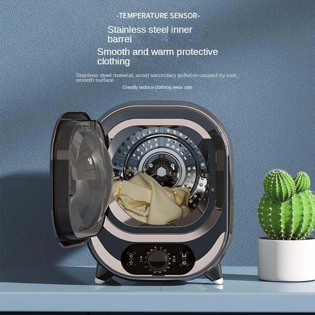 Sèche-linge portable - 0,8kg, 450W, compact 31x39x38cm