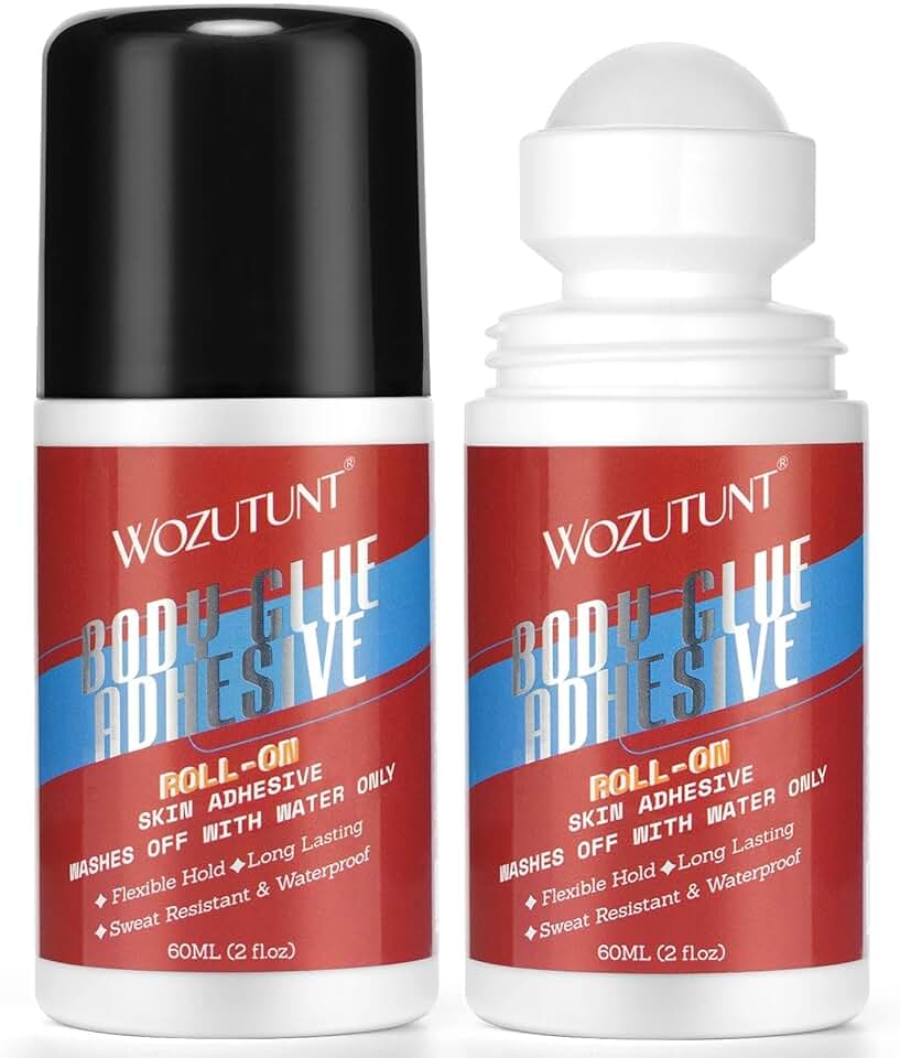 Colle corporelle – bille, 2pcs – résistante sueur, lavable eau, adhésif textile