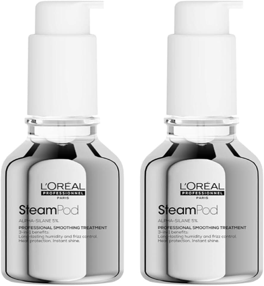 L'Oréal Professionnel - Soin Lissant SteamPod - 2x50ml - thermo-protecteur, anti-humidité, anti-frisottis