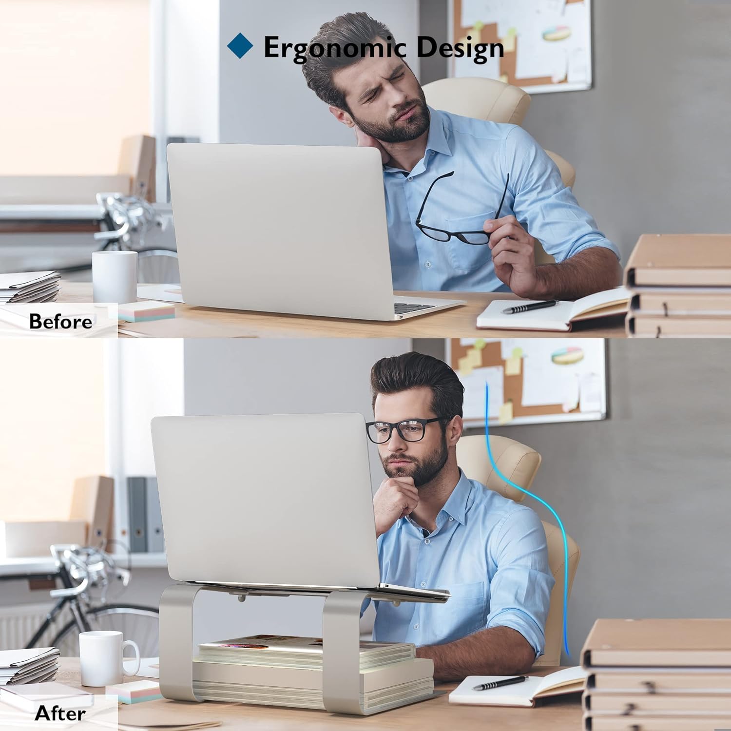 BONTEC - Support ordinateur portable - 10 à 17,3