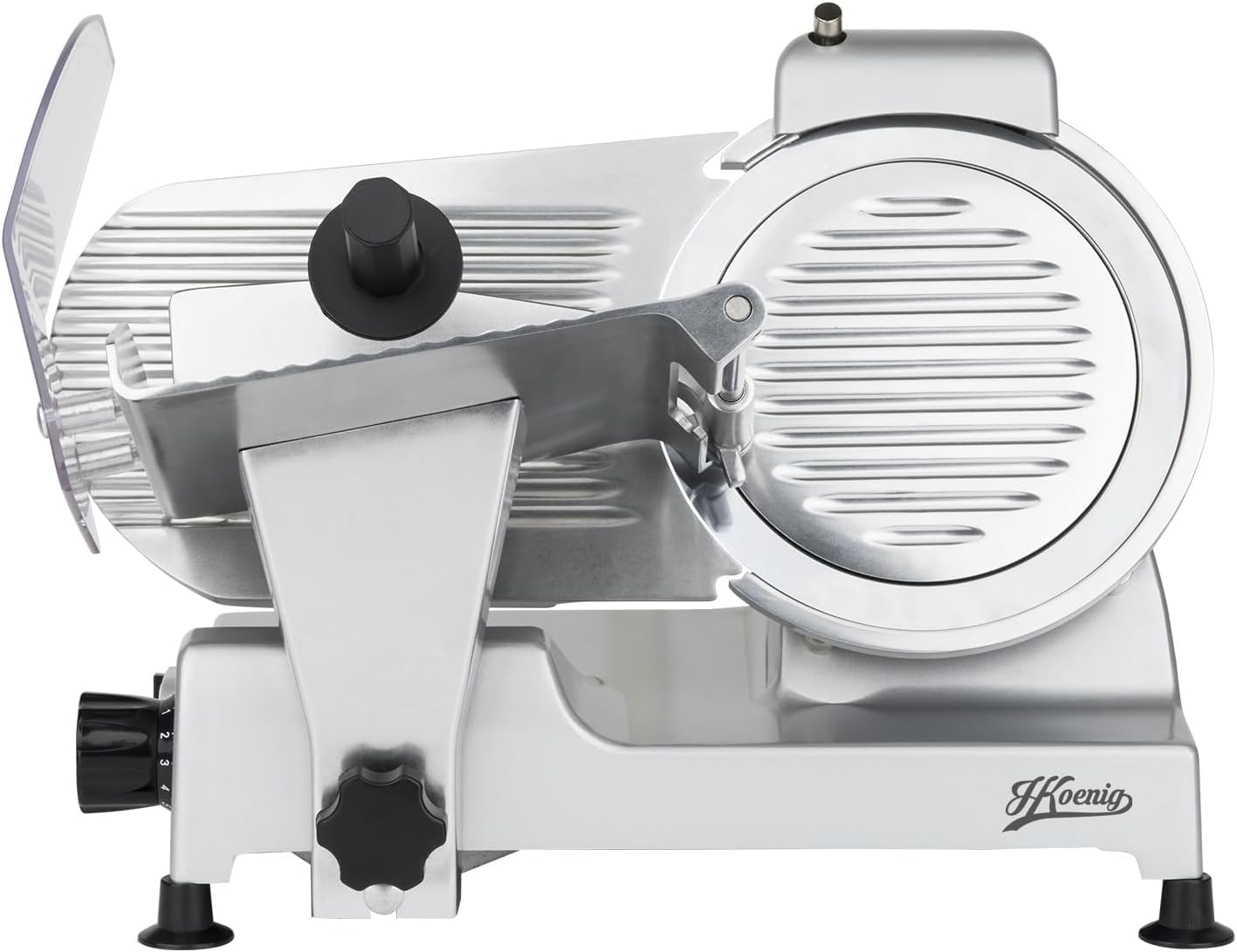 H.Koenig - trancheuse MSX220 - 20 cm - coupe 0-12 mm, aiguisage intégré, plateau large, 282 rpm