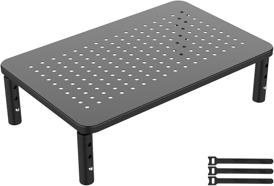 GRIFEMA - support moniteur réglable hauteur, 20kg, noir - GB1051