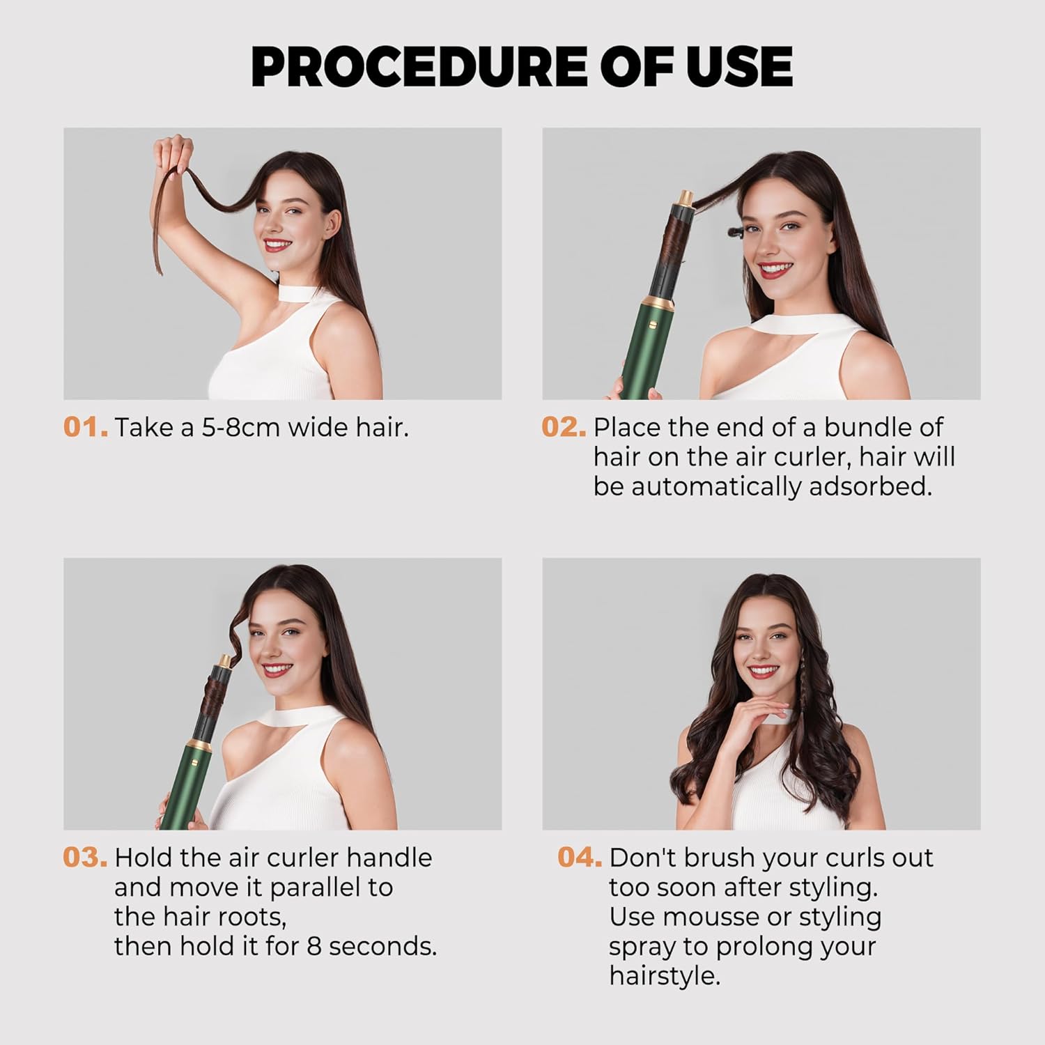 Brosse Soufflante 5 en 1 - séchage, lissage, bouclage, air chaud, multifonction