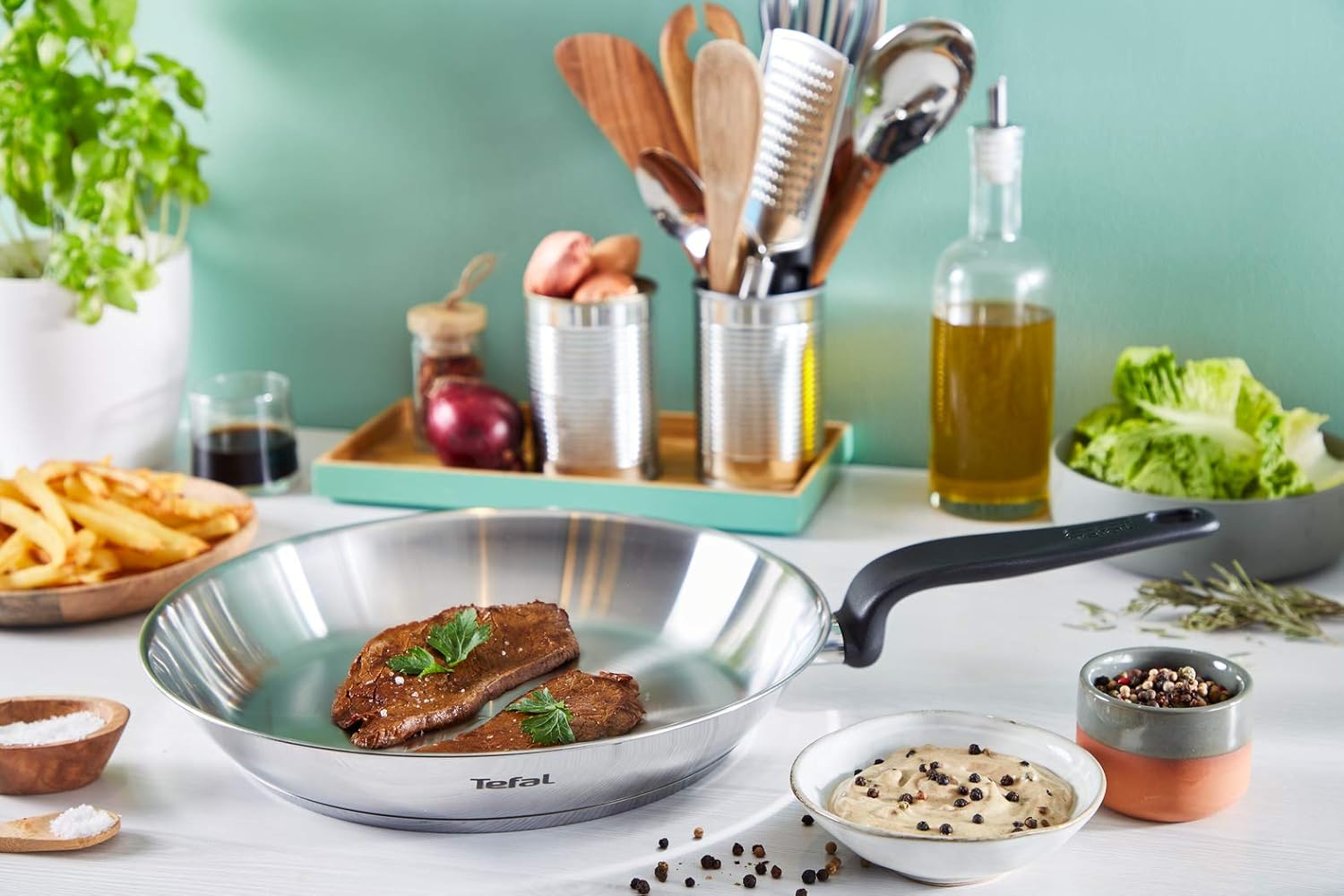 Tefal - Primary série - poêle inox 28 cm - induction, garantie 10 ans E3080604