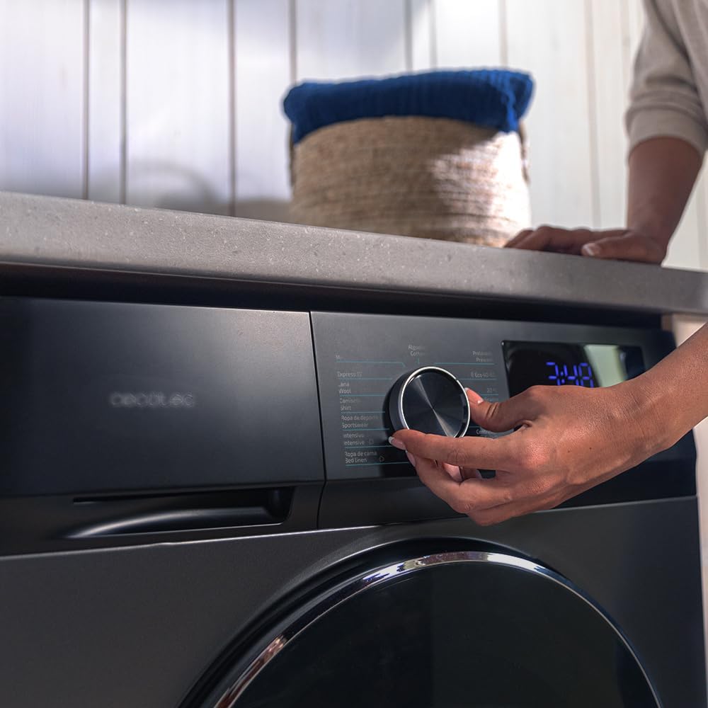 Cecotec - Bolero DressCode 12Kg - frontal - vapeur, Inverter, 16 programmes, 12500