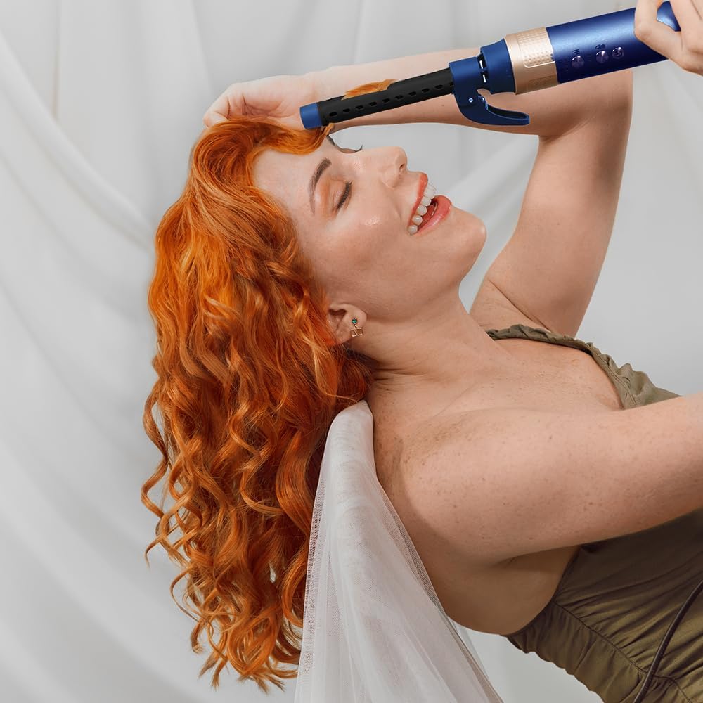 Cecotec - Brosse soufflante AirGlam 14in1, 1400W, 3 températures, 14 têtes