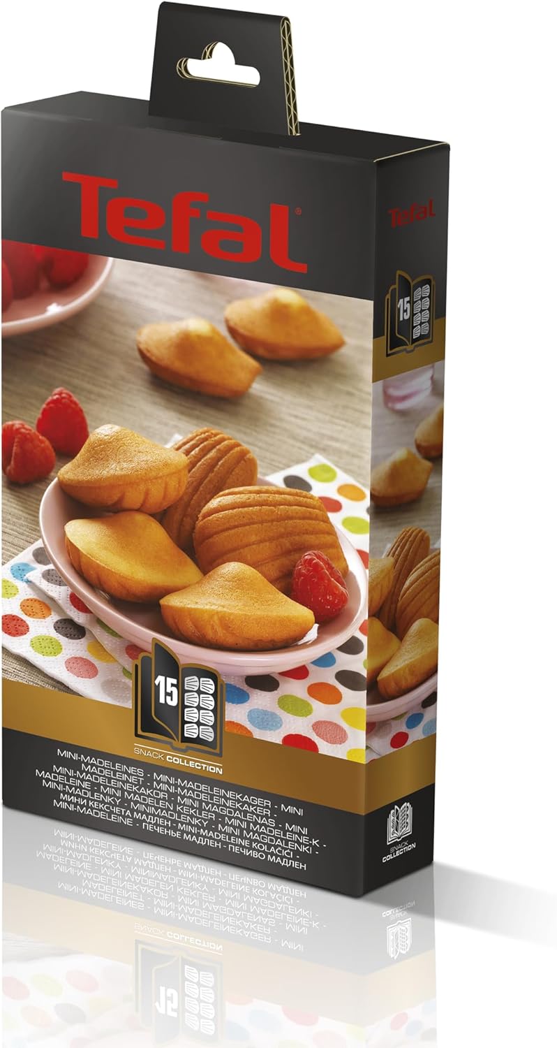 Tefal - Coffret Snack Collection - plaques mini madeleines et livre recettes - XA801512