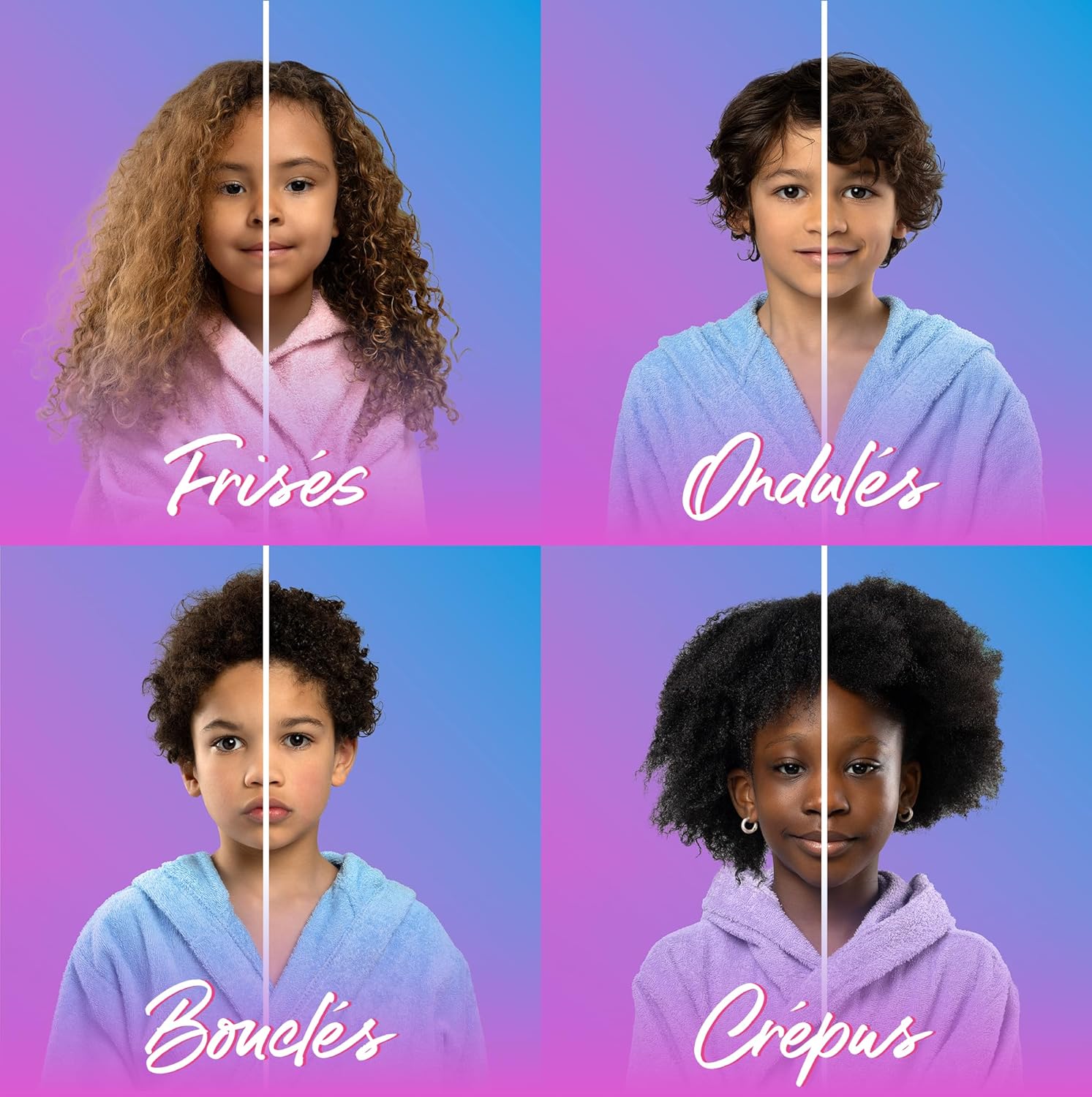 Les Secrets de Loly - Bubble Kurl - 250 ml - Spray démêlant enfants, cheveux bouclés, +99% naturel