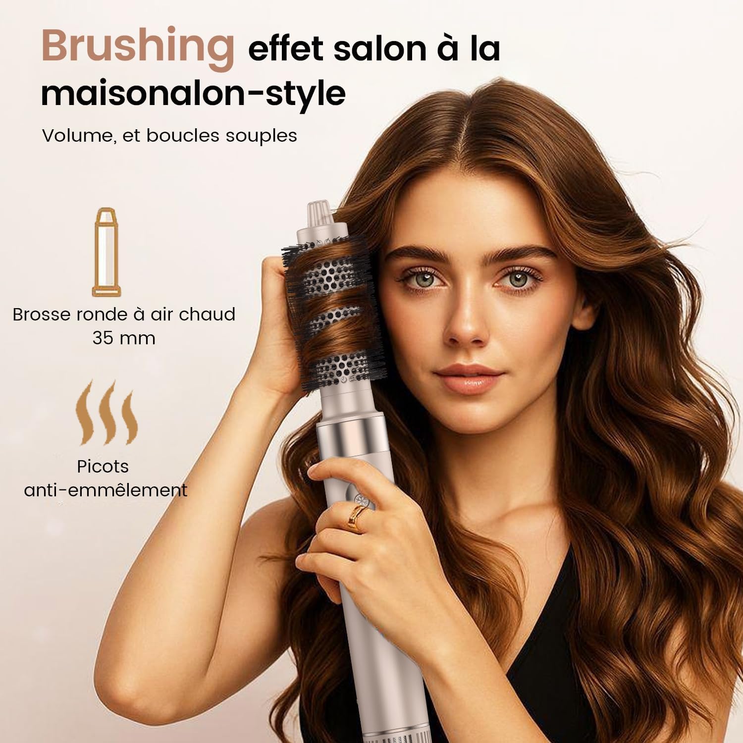 Brosse soufflante 8-en-1 - 110 000 tr/min, ionique, séchage rapide