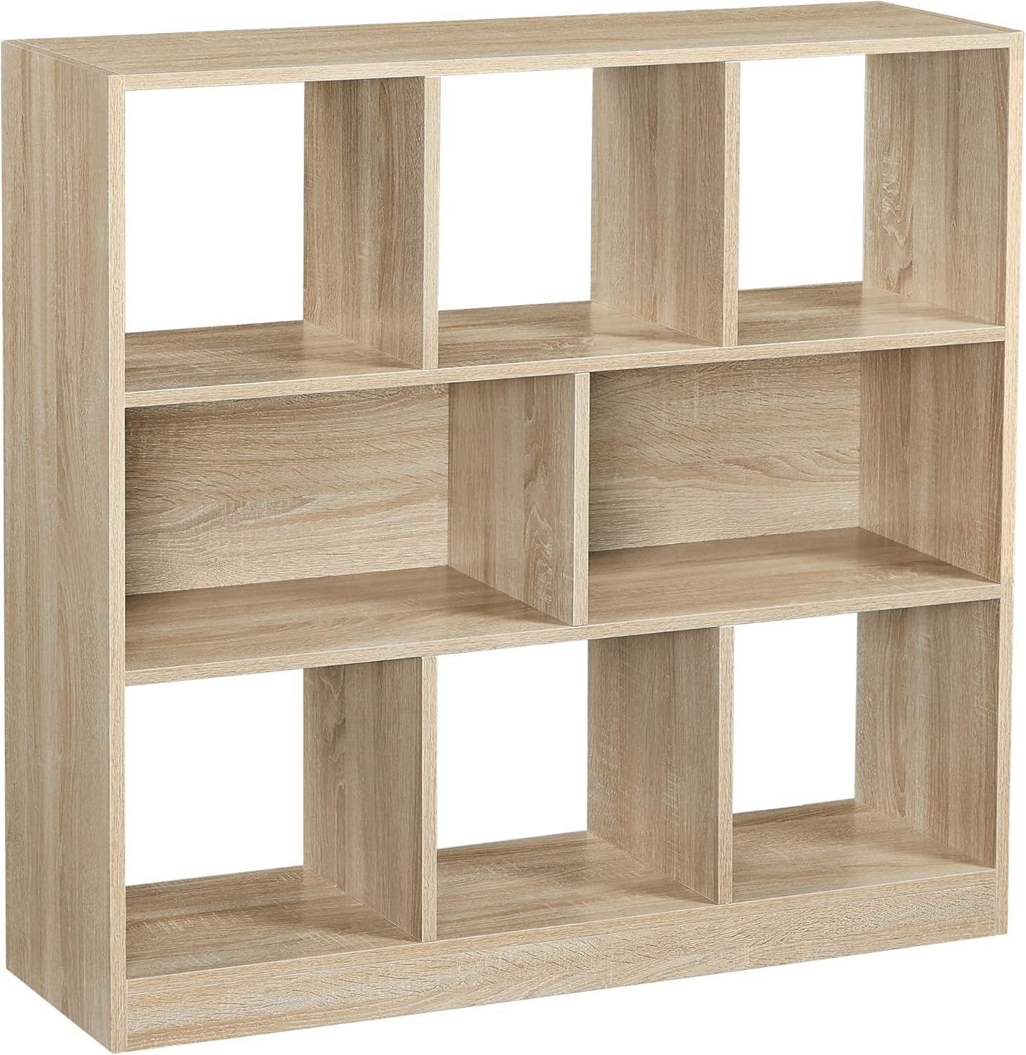 VASAGLE - étagère 8 cases - 30x97,5x100 cm - bois, modulable LBC52NL