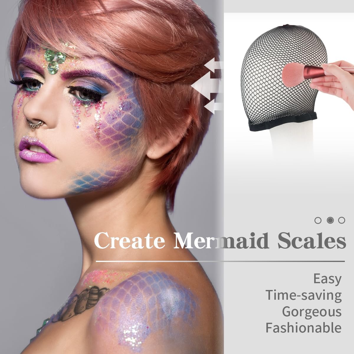 Dreamlover - Bonnet de perruque femme - noir - lot de 3, filet résistant