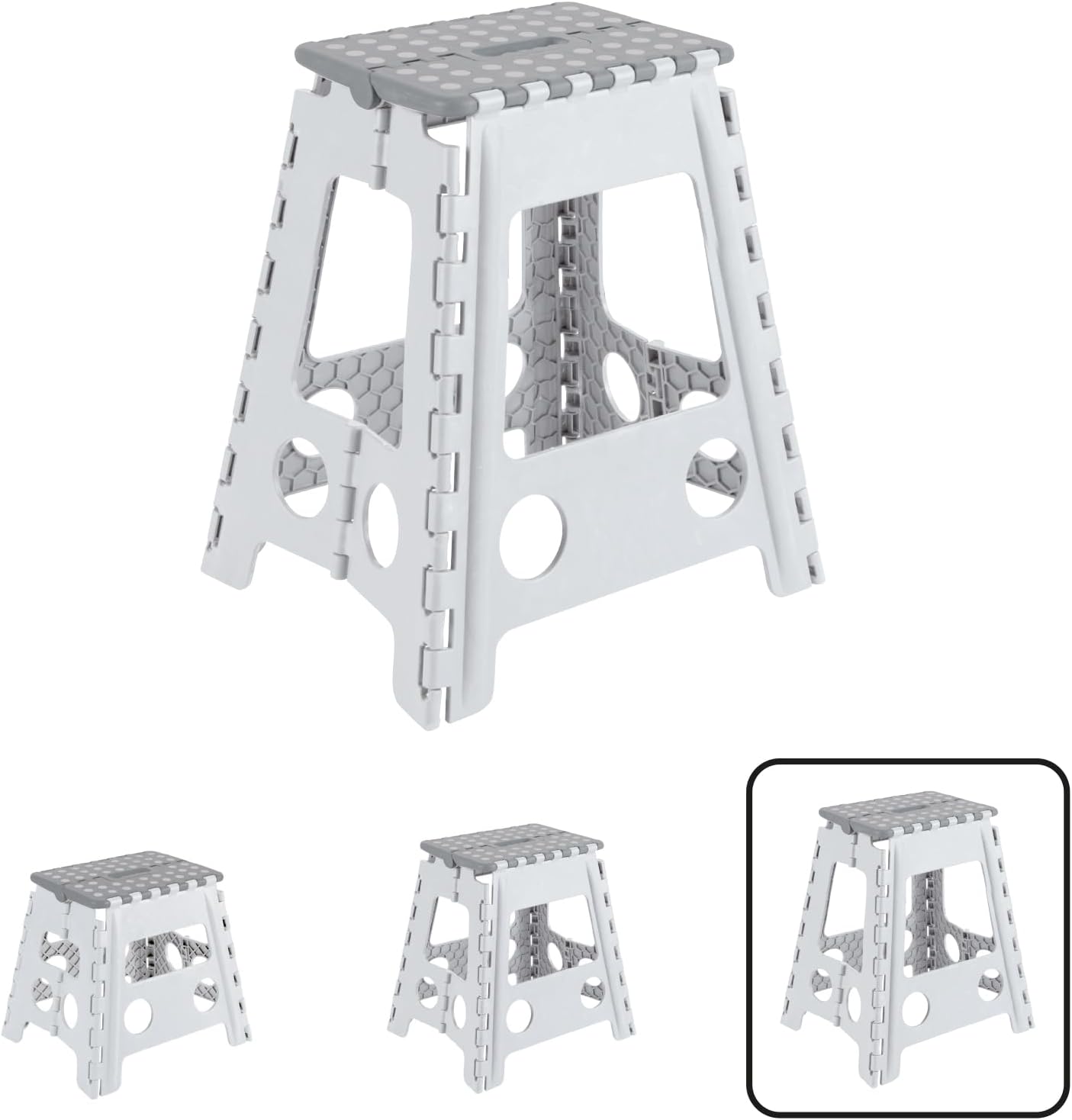 Arregui - tabouret pliant 45 cm - marchepied compact cuisine TB-045-GB