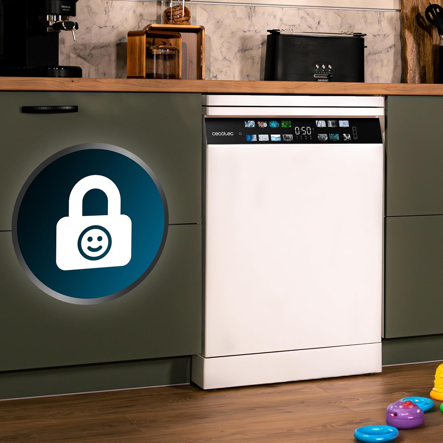 Cecotec - Bolero série Aguazero - 60cm - 15 couverts, Inverter, Turbo Dry, 6700B