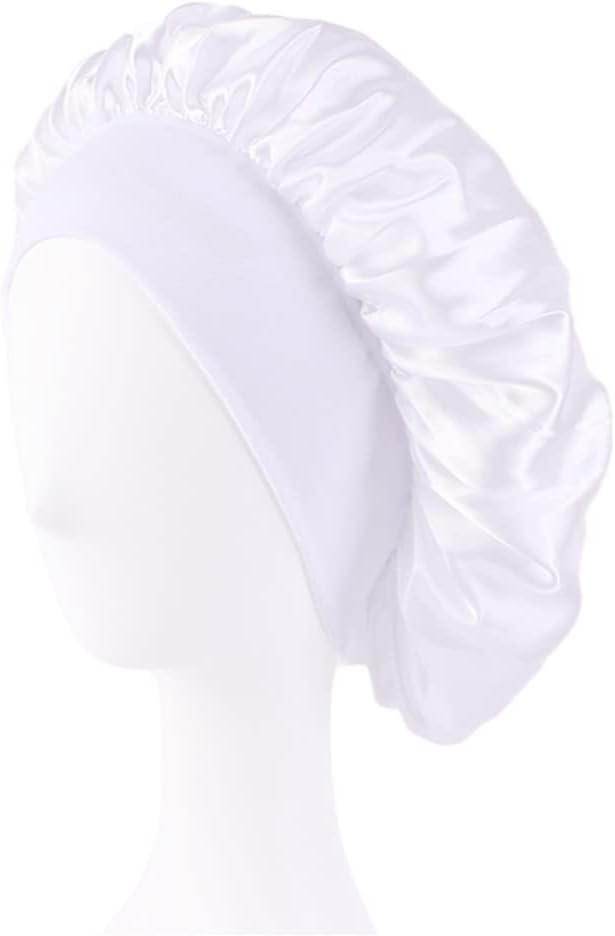Bonnet satin femme - lot de 2 - taille unique - soie, protection nuit