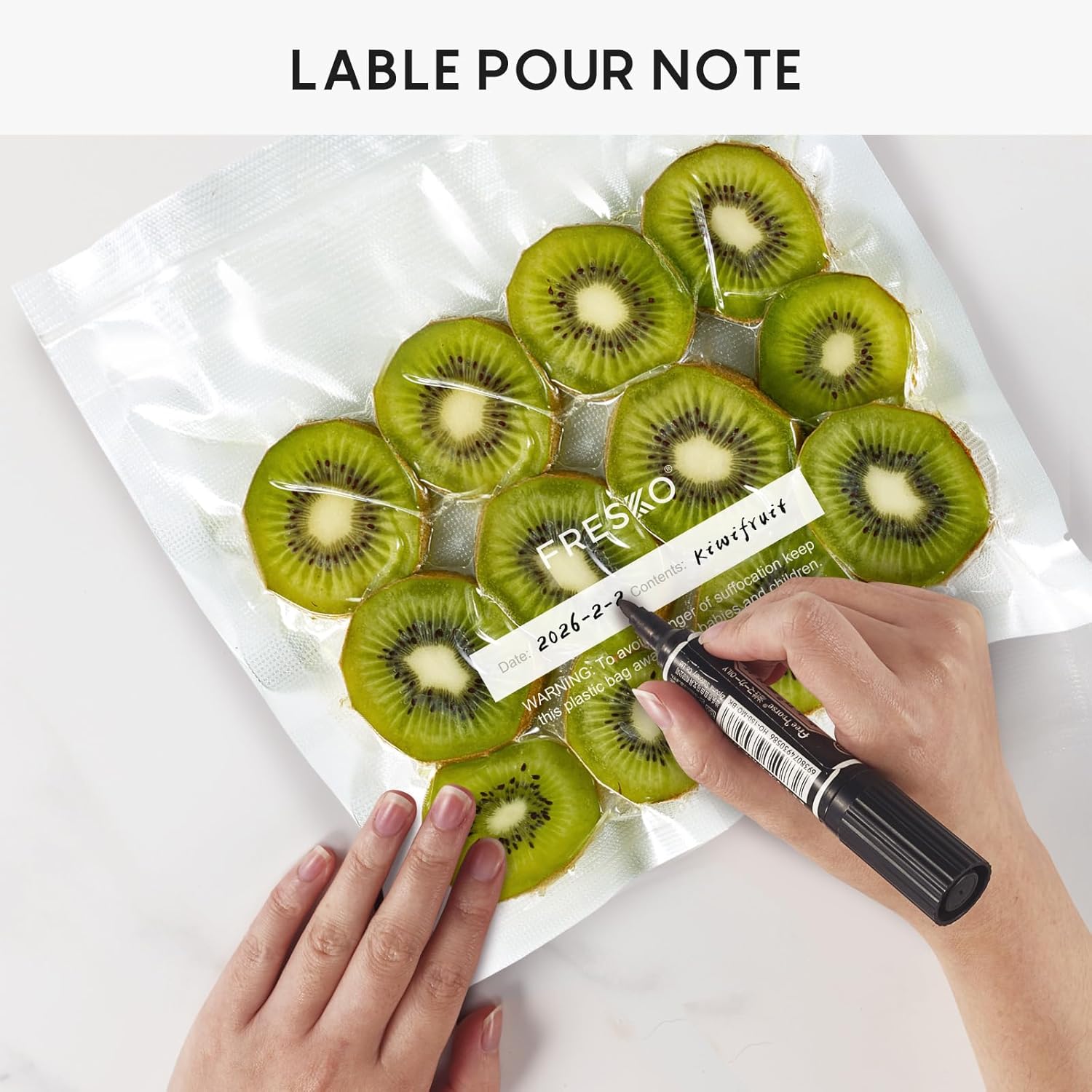 FRESKO - sacs sous vide professionnels - 28x40 cm - aluminium, compatibles toutes machines, sans BPA, pack 80