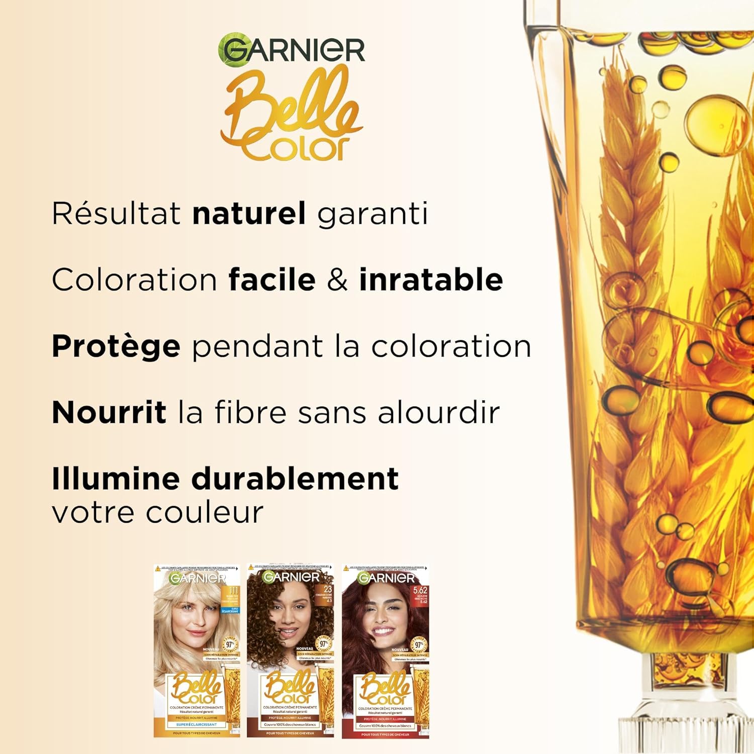 Garnier - Belle Color coloration permanente - 100ml - blond clair doré