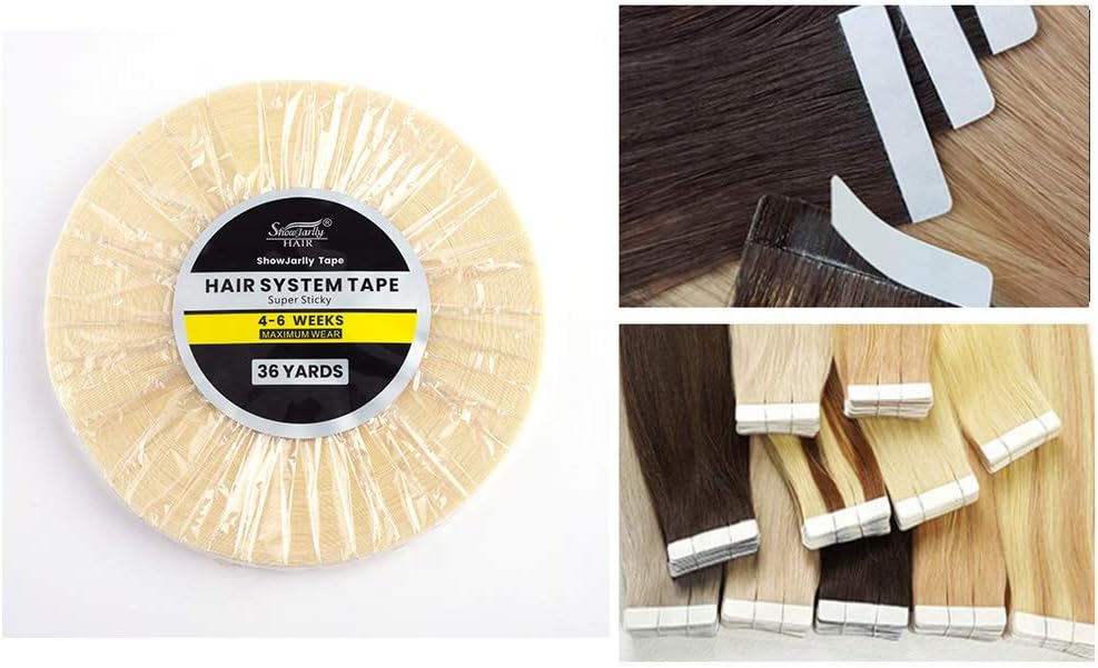 ShowJarlly - rouleau ruban adhésif lace extra fort - 0.8cm x 36Yards