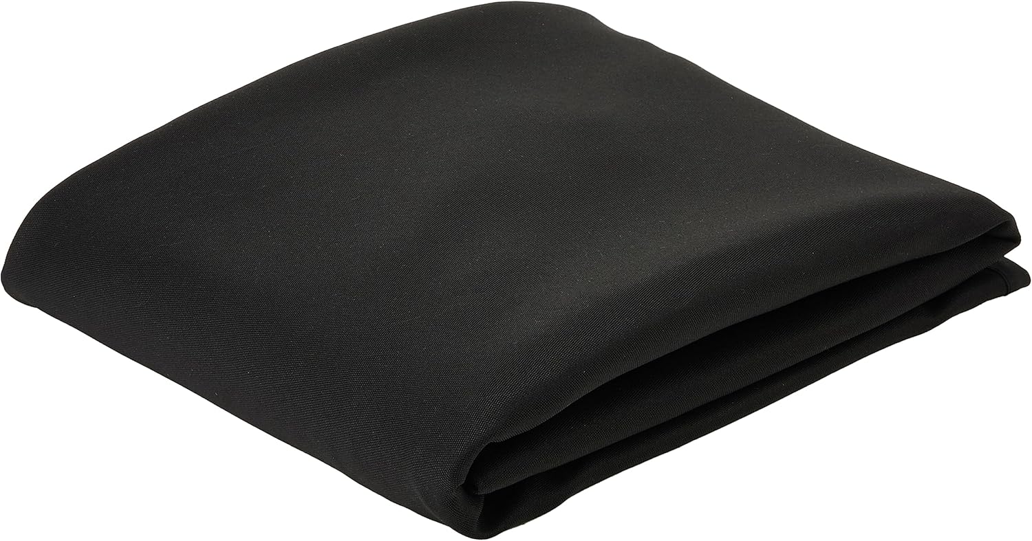 Soleil d'ocre - Nappe ronde noire anti-tâches, polyester, Ø180 cm