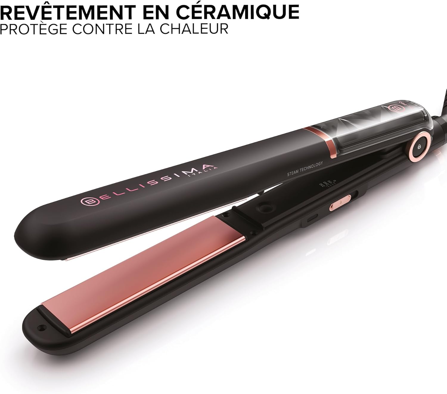 Bellissima - My Pro Steam - lisseur vapeur céramique, 3 températures, tous types de cheveux - B28 100