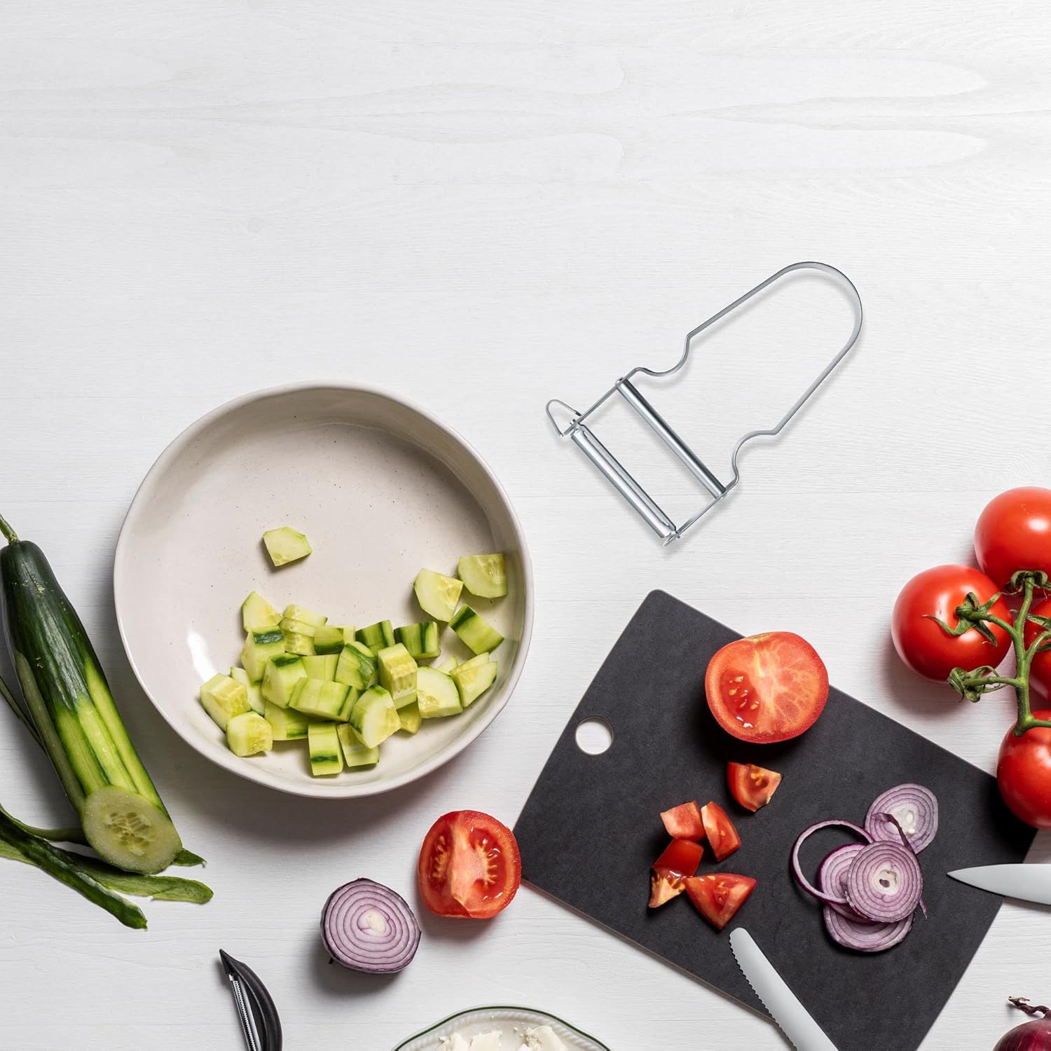 Victorinox - STAR Éplucheur - double lame pendulaire - manche métal, lot de 2