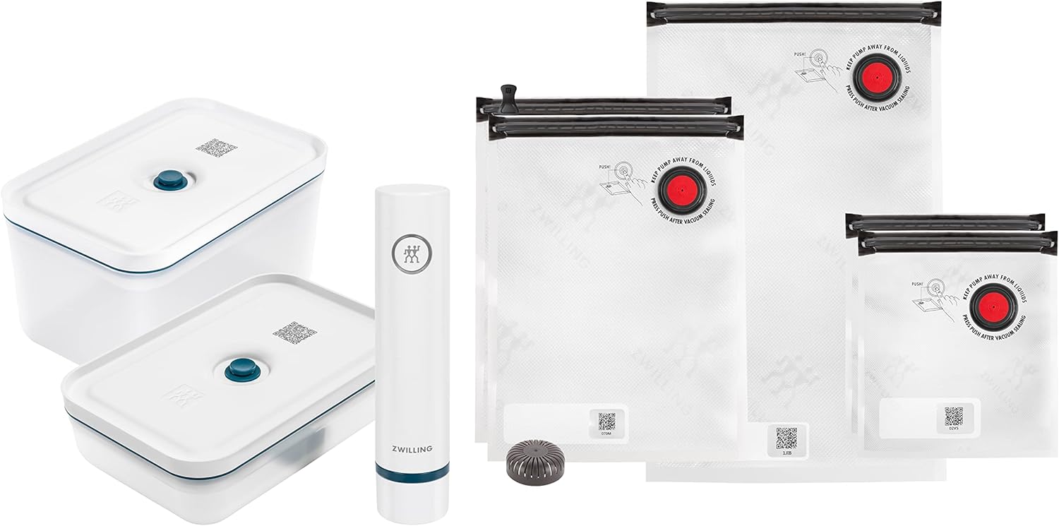 Zwilling - Kit Fresh & Save, 8 pièces plastique, sous vide, La Mer