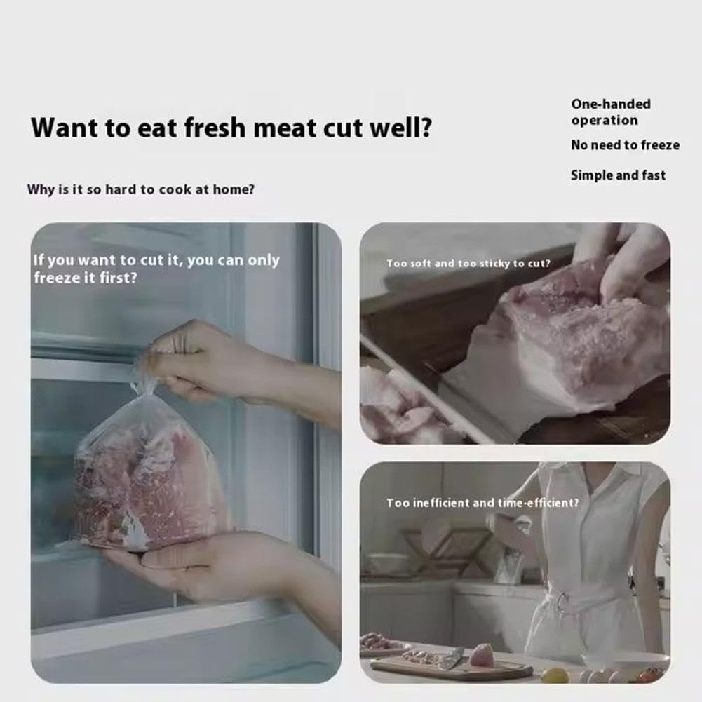 Trancheuse à Viande Manuelle - découpe fraîche/crue - idéale barbecue/marmite, usage cuisine