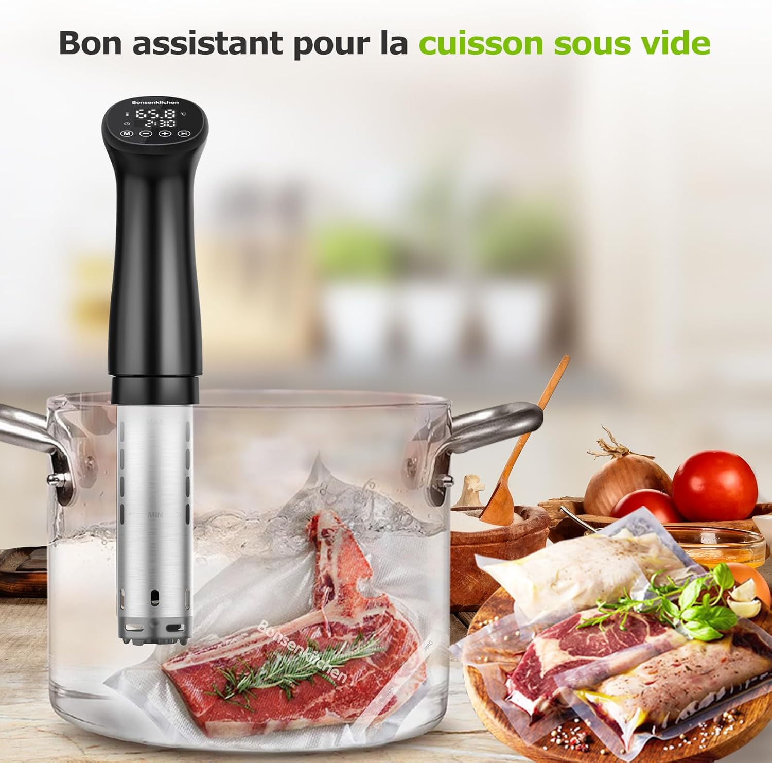 Bonsenkitchen - rouleau sous vide série VB - 20x600cm - lot 2, conservation et cuisson, VB3206